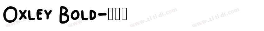 Oxley Bold字体转换